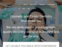 Tablet Screenshot of cosmeticandfamilydentistry.co.uk